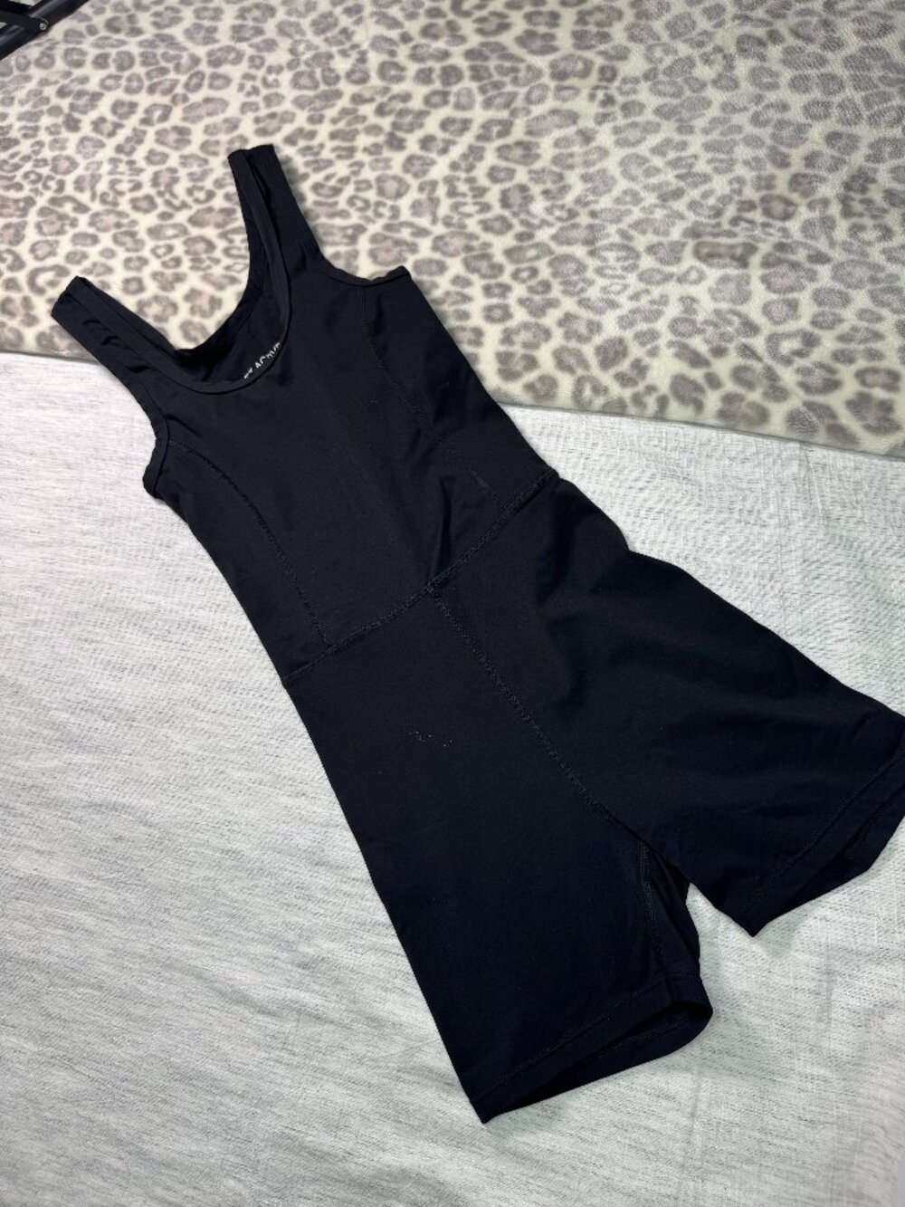 SET Active Women's Black Tank Romper Jumpsuit